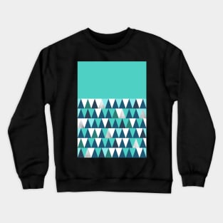 Arctic Blue Triangles Crewneck Sweatshirt